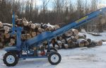 PowerSplit Single Vertical Gas Wood Splitter with Conveyor